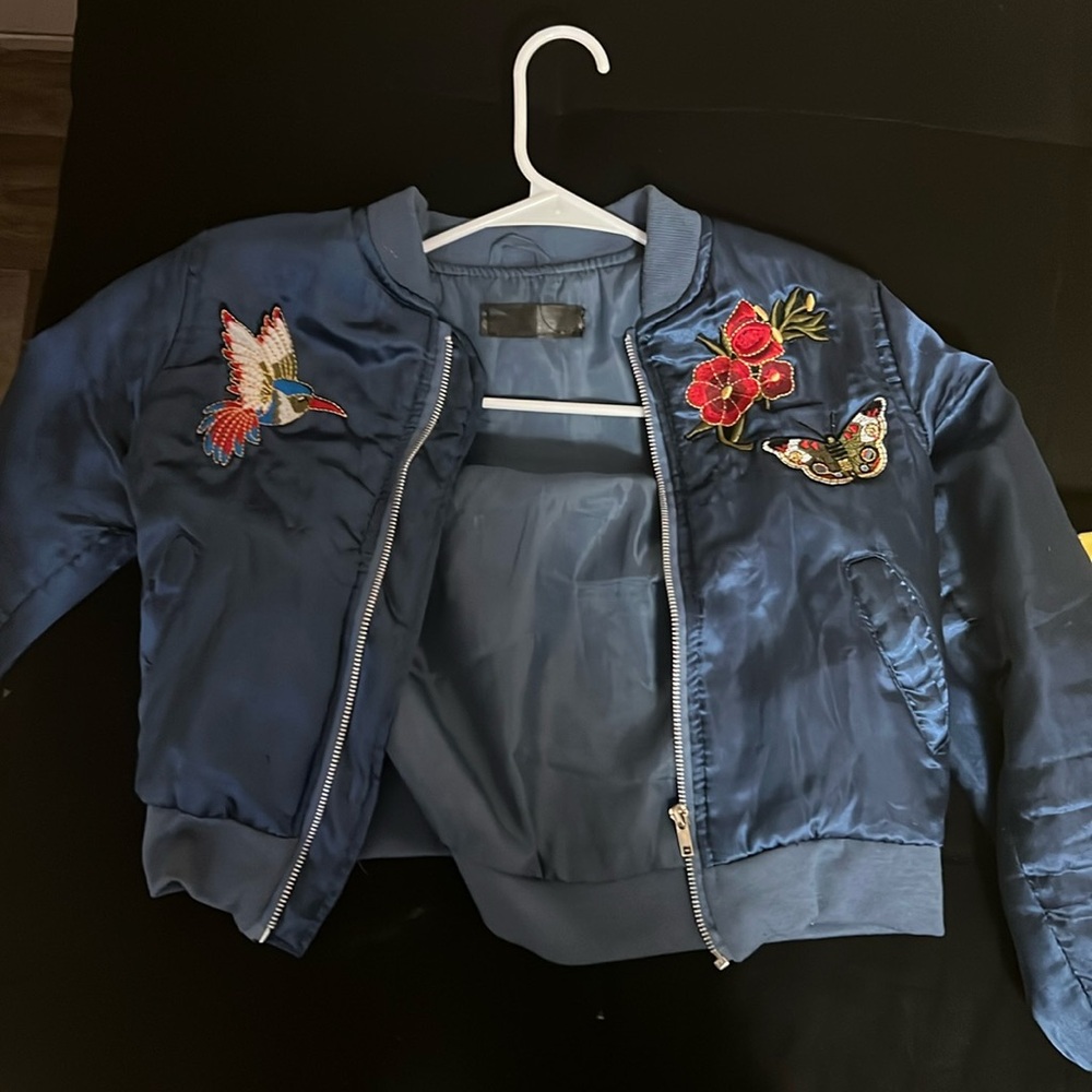 Blue creative coat